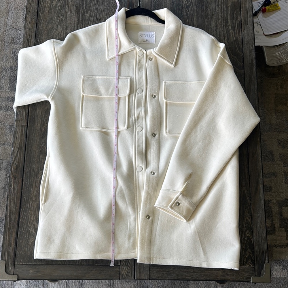 Cream Button-Up Jacket